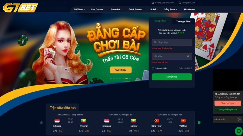 Những điều kiện cần đáp ứng để đăng nhập G7BET