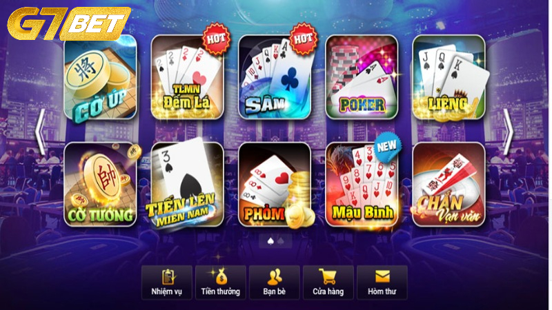 Giới thiệu Game Bài G7BET